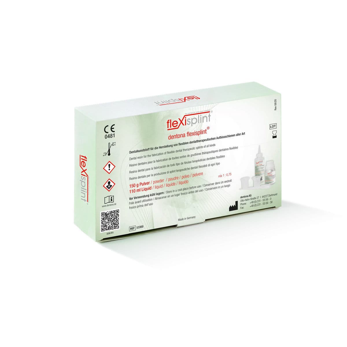 Material dental de termoplástico flexisplint Dentona AG de