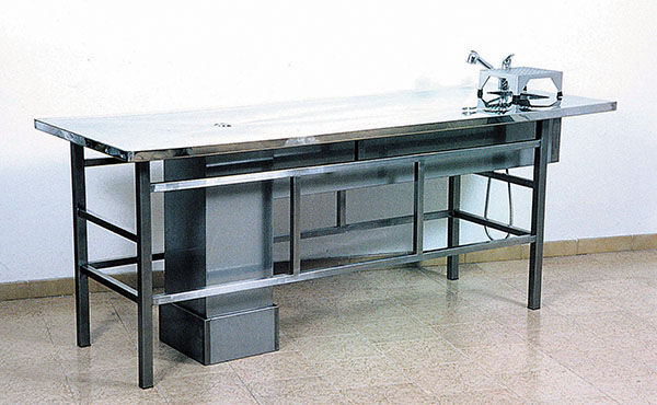 Mesa De Autopsia F Ir Olivetti Rectangular De Acero Inoxidable