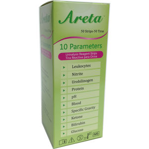 tira de prueba multiparamétrica / de proteínas / de glucemia / de cetonemia