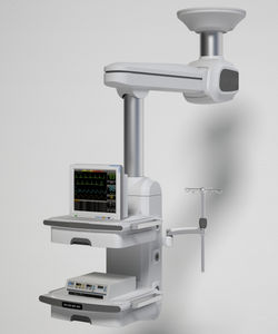 brazo de distribución / de techo / para cuidados intensivos / para endoscopia