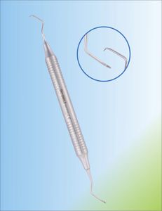 cureta periodontal / de Columbia / apta para autoclave / doble
