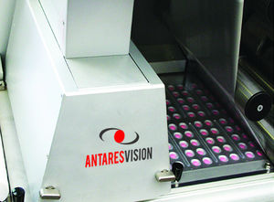 sistema de inspección automática / para cápsulas / para comprimidos / con pantalla táctil