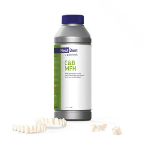 material dental híbrido / para impresión en 3D / para corona / para puente dental