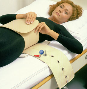 correa de fijación para cama de hospital / abdominal