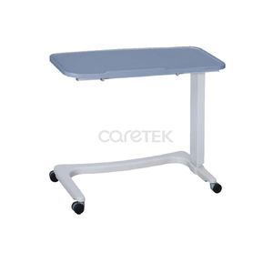 mesa de cama de altura regulable / con ruedas / con accionamiento manual
