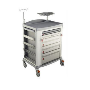 carro de emergencia / para dispositivos médicos / para medicamentos / con cajón
