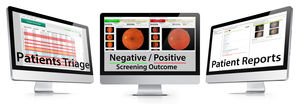 software detección de la retinopatía diabética / de análisis / de gestión / para informes