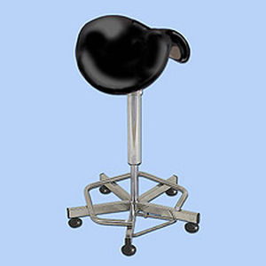 taburete para consulta médica / para cirugía / de altura variable / con forma de silla de montar