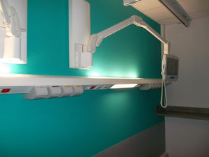unidad médica de cabecera horizontal / con luz