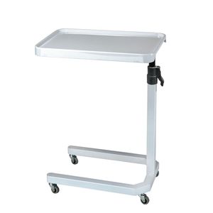 mesa de cama con ruedas / de altura regulable / reclinable / con accionamiento manual