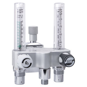 mezclador de gases de oxígeno / de aire / con doble tubo flujómetro