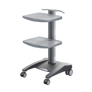 carro multifunción / para aparato / para material médico / 2 bandejas