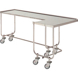mesa de instrumentos con ruedas / de acero inoxidable