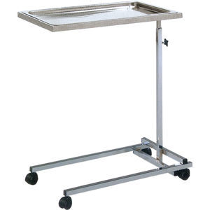 mesa de Mayo de acero inoxidable / con ruedas / de altura regulable