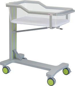 cuna hospitalaria con ruedas / transparente
