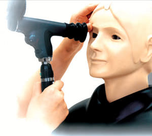 maniquí de prácticas para oftalmología / cabeza