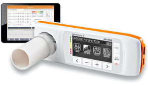 espirómetro portátil de mano / Bluetooth / con pulsioxímetro