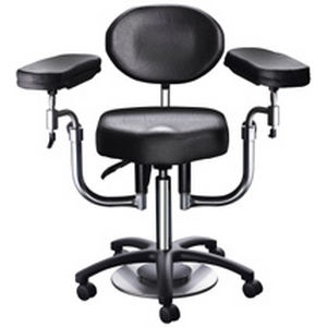taburete para consulta médica / para cirugía / de altura variable / con respaldo