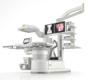litotriptor extracorpóreo / fijado al suelo / con columna de endoscopia / con amplificador de brillo