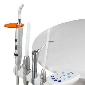 portainstrumentos para unidad dental bajo banco de trabajo / 4 instrumentos