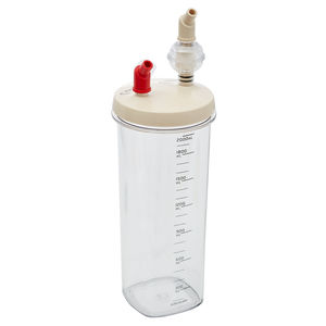 recipiente colector para succionador médico / para aspirador quirúrgico / de plástico / antibacterias