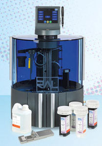 sistema de preparación de muestras para hematología / de tejidos / automático / por coloración