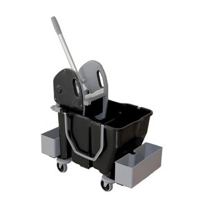 carro de limpieza / de reciclado / con cubo / de plástico