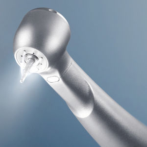 turbina para odontología / con luz LED / con caño cuádruple externo / de acero inoxidable