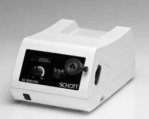 fuente de luz para microscopio / halógena / fría