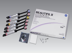 material dental de material compuesto / para la restauración dental / radiopaco