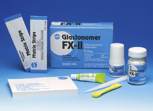 adhesivo dental para la restauración dental / vidrio ionómero / temporal