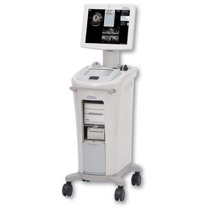 ecógrafo con soporte / para ecografía intravascular / blanco y negro