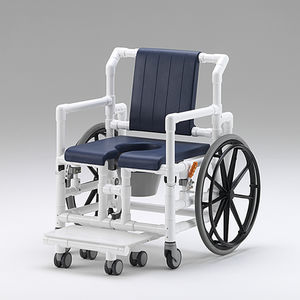 silla de ruedas pasiva / para ducha / con orinal / bariátrica