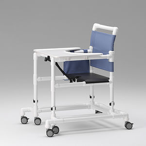 andador con ruedas 6 ruedas / con asiento / con reposabrazos / de altura variable