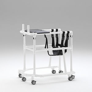 andador con ruedas 6 ruedas / con asiento / de altura variable