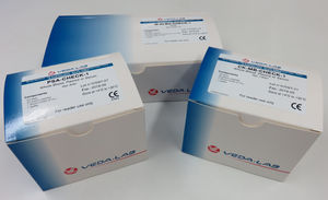 prueba rápida de embarazo / de hCG / de orina / de suero