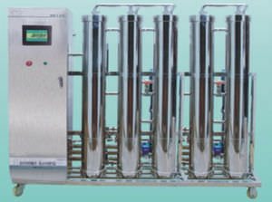 estación de tratamiento de agua de hemodiálisis / de doble osmosis inversa / con microfiltración