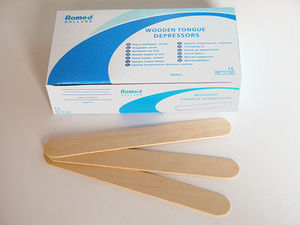 depresor lingual de madera