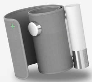 tensiómetro electrónico automática / de brazo / con manguito incorporado / inalámbrica