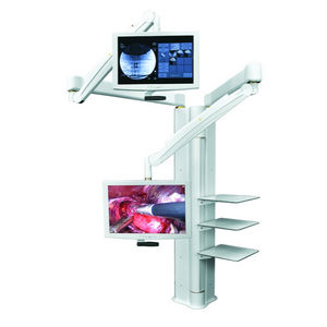 brazo para monitor para suelo / para cirugía / articulado
