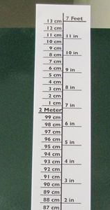 tallímetro pediátrico / mecánico / portátil