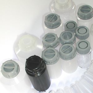 frasco de laboratorio / de polipropileno / de policarbonato