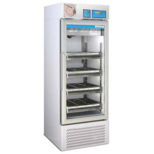 refrigerador de banco de sangre / de tipo armario / con descongelación automática / de acero inoxidable
