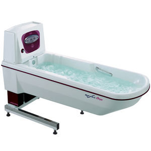 bañera de balneoterapia cuerpo entero / de altura regulable / con lámparas de cromoterapia / con altavoces de sonología