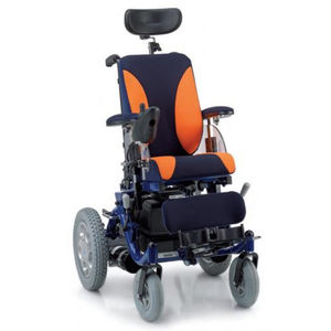 silla de ruedas eléctrica / de interior / con reposapiernas / reclinable
