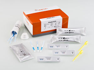 prueba rápida de embarazo / de hCG / urinaria / inmunocromatográfica