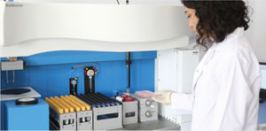 sistema de preparación de muestras para LC/MS / para cromatografía en fase líquida / de proteómica / automatizado