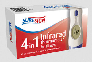 termómetro médico / de infrarrojos / axilar / oral