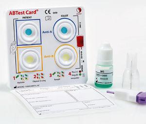 kit de prueba de agrupamiento sanguíneo / de anticuerpos / de sangre