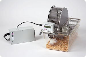 monitor de la actividad física para la experimentación con animales